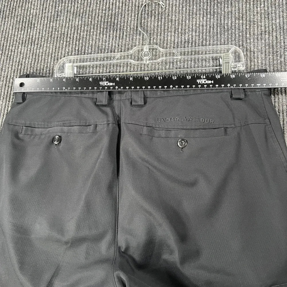 Under Armour Pants Performance Mens Size 36/30 Black Chino Golf Lightweight